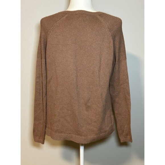 Old Navy Sweater Brown Pullover Round Neck Long Sleeves Knit Women’s Small - Picture 5 of 9